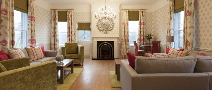 Sussex Care Home Relatives' Lounge after