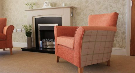 Fireplace in care home